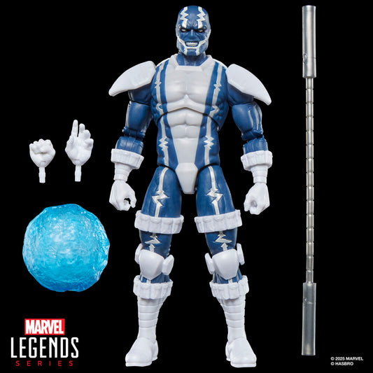 Figura articulada de Cardiac Spider-Man en azul y blanco con bastón Beta - 7