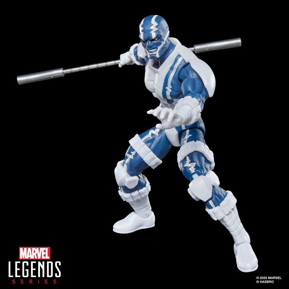 Figura articulada de Cardiac Spider-Man en azul y blanco con bastón Beta - 8
