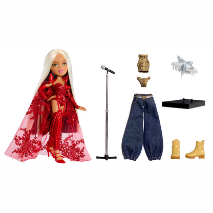 Muñeca Lola Índigo Bratz de MGA con estilismo rojo y capa decorada - 2