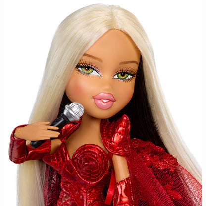 Muñeca Lola Índigo Bratz de MGA con estilismo rojo y capa decorada - 10
