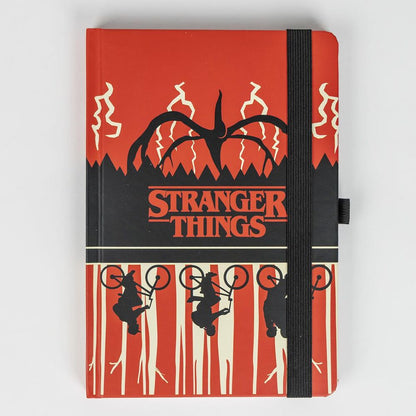 Set de papelería Stranger Things con cuaderno y bolígrafo en rojo y negro - 4