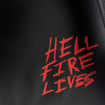 Mochila negra Stranger Things Hellfire Club con llamas y demonio - 2