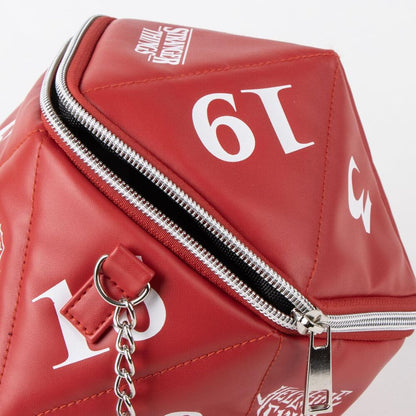 Bolso rojo acolchado de Stranger Things con cadena metálica - 4