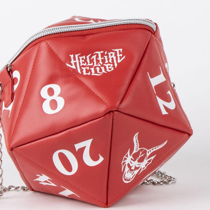 Bolso rojo acolchado de Stranger Things con cadena metálica - 6