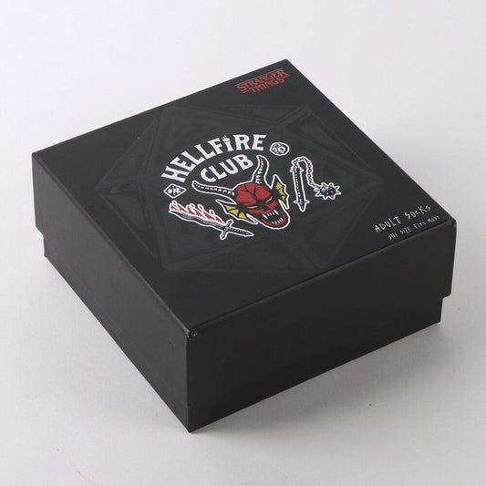 Set de 3 calcetines Stranger Things Hellfire Club en gris y negro - 2
