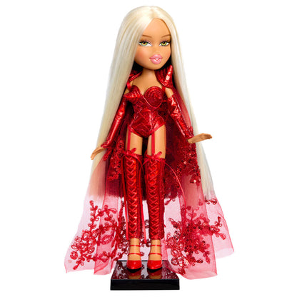Muñeca Lola Índigo Bratz de MGA con estilismo rojo y capa decorada - 3