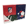 Calendario de Adviento del Atlético de Madrid con Papá Noel y 24 casillas