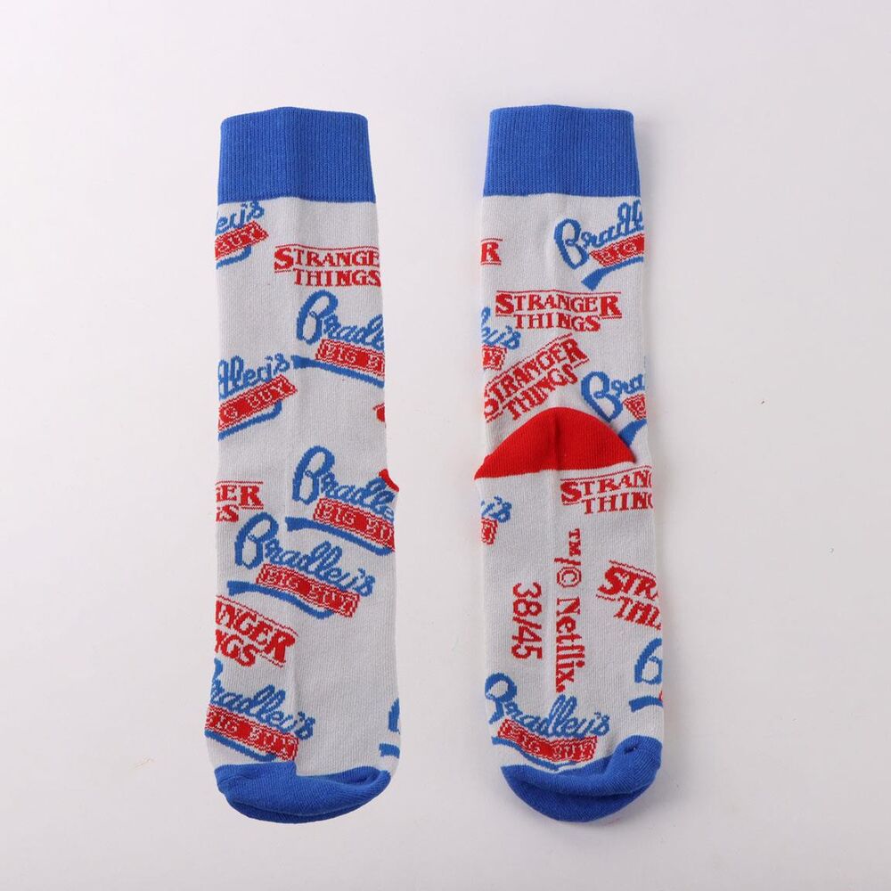 Calcetines de adulto Stranger Things blancos con detalles rojos y azules - 4
