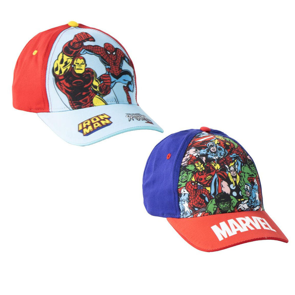 Gorras Marvel de Los Vengadores en diseños surtidos