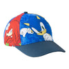 Gorra azul de Sonic the Hedgehog con Sonic y Knuckles