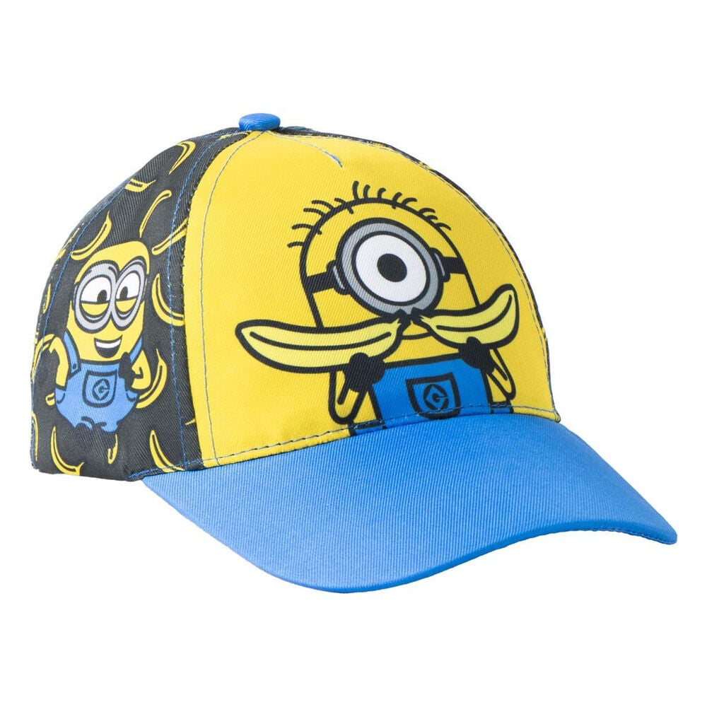 Gorra amarilla y azul de Minions con visera curvada