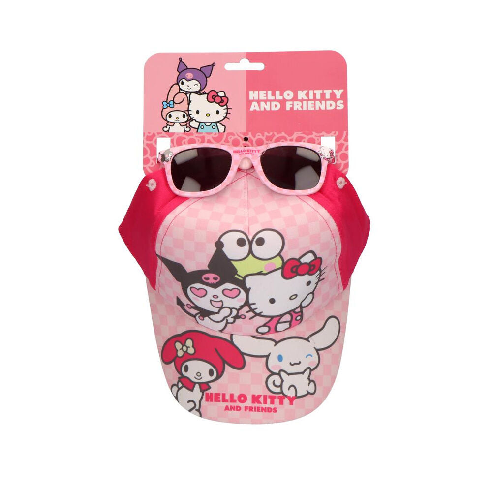 Set rosa de gorra y gafas de sol Hello Kitty and Friends
