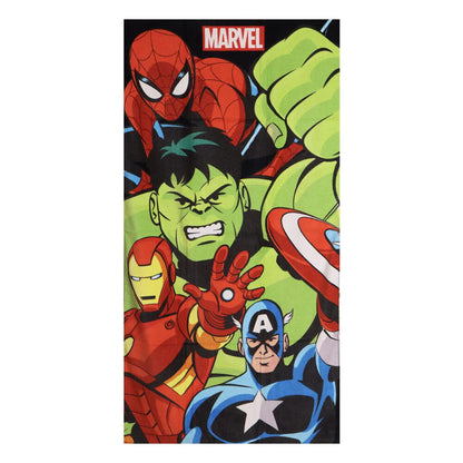 Toalla Marvel de Los Vengadores con Spider-Man, Hulk, Iron Man y Capitán América