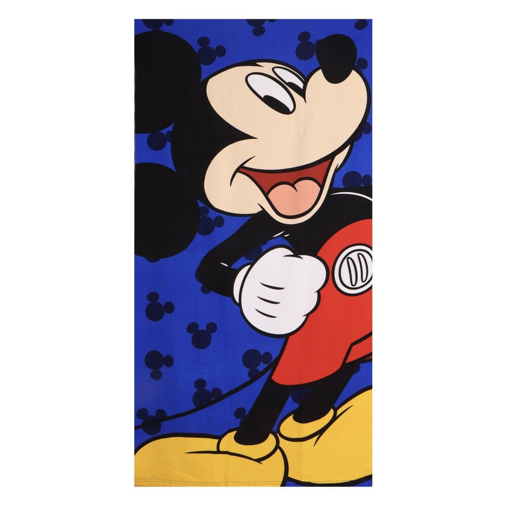 Toalla de microfibra azul con Mickey Disney