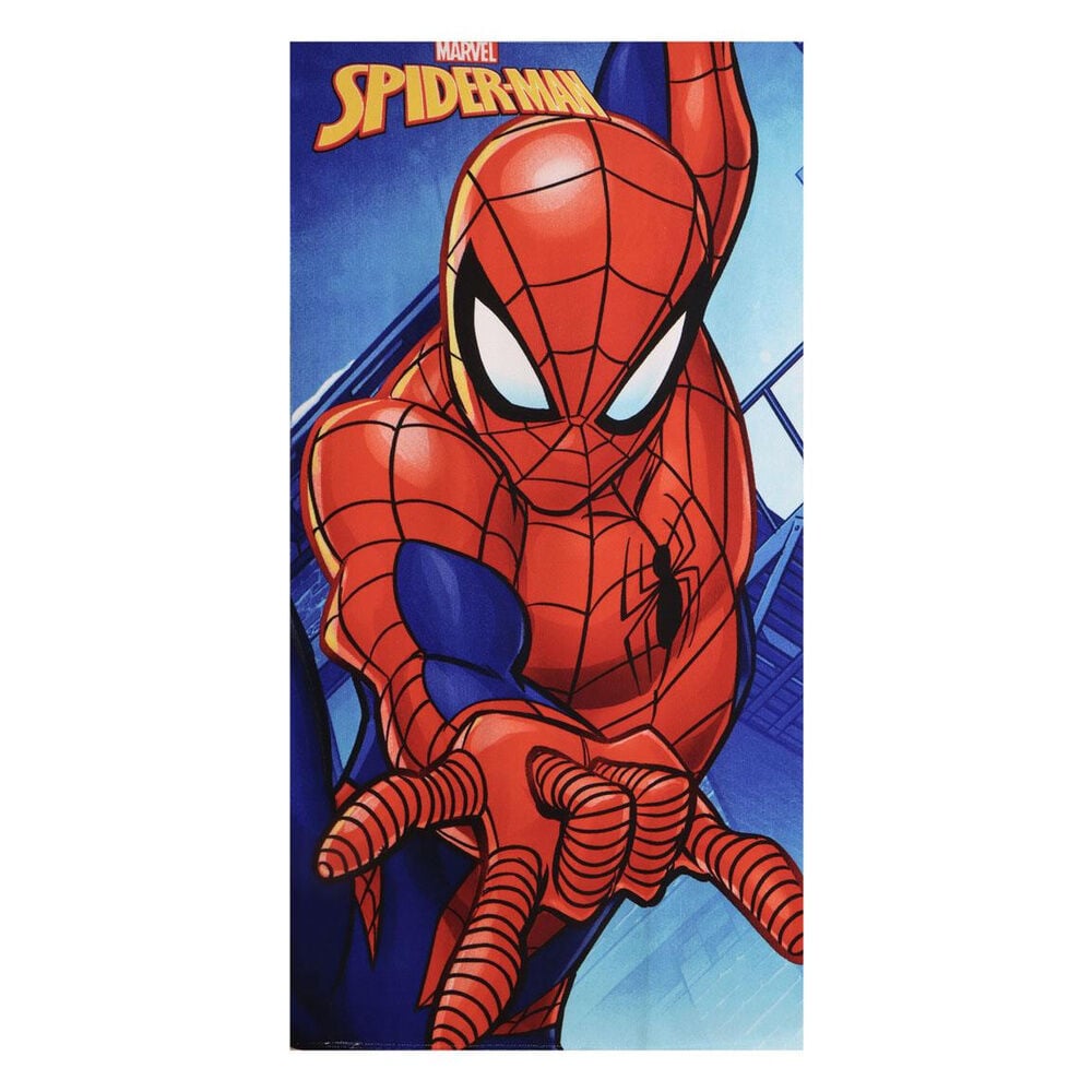 Toalla de microfibra Spider-Man Marvel en rojo y azul