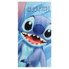 Toalla azul de microfibra con Stitch de Disney