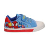 Zapatilla de loneta azul Spidey Marvel con luces y estampado de superhéroes