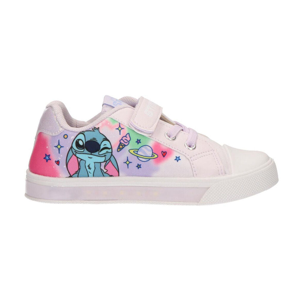 Zapatilla infantil de Stitch Disney con luces en tonos pastel