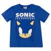 Camiseta infantil azul de Sonic the Hedgehog con estampado frontal