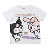 Camiseta blanca infantil de My Melody y Kuromi