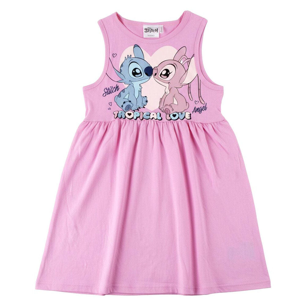 Vestido rosa infantil de Stitch y Angel Disney
