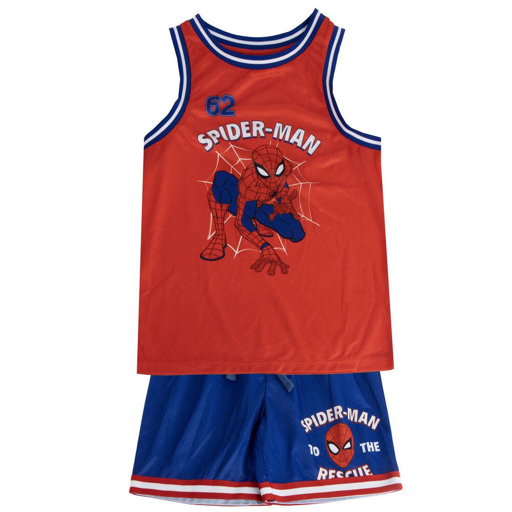 Conjunto infantil de Spider-Man Marvel rojo y azul