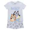 Pijama corto de algodón Bluey con camiseta azul y pantalón estampado