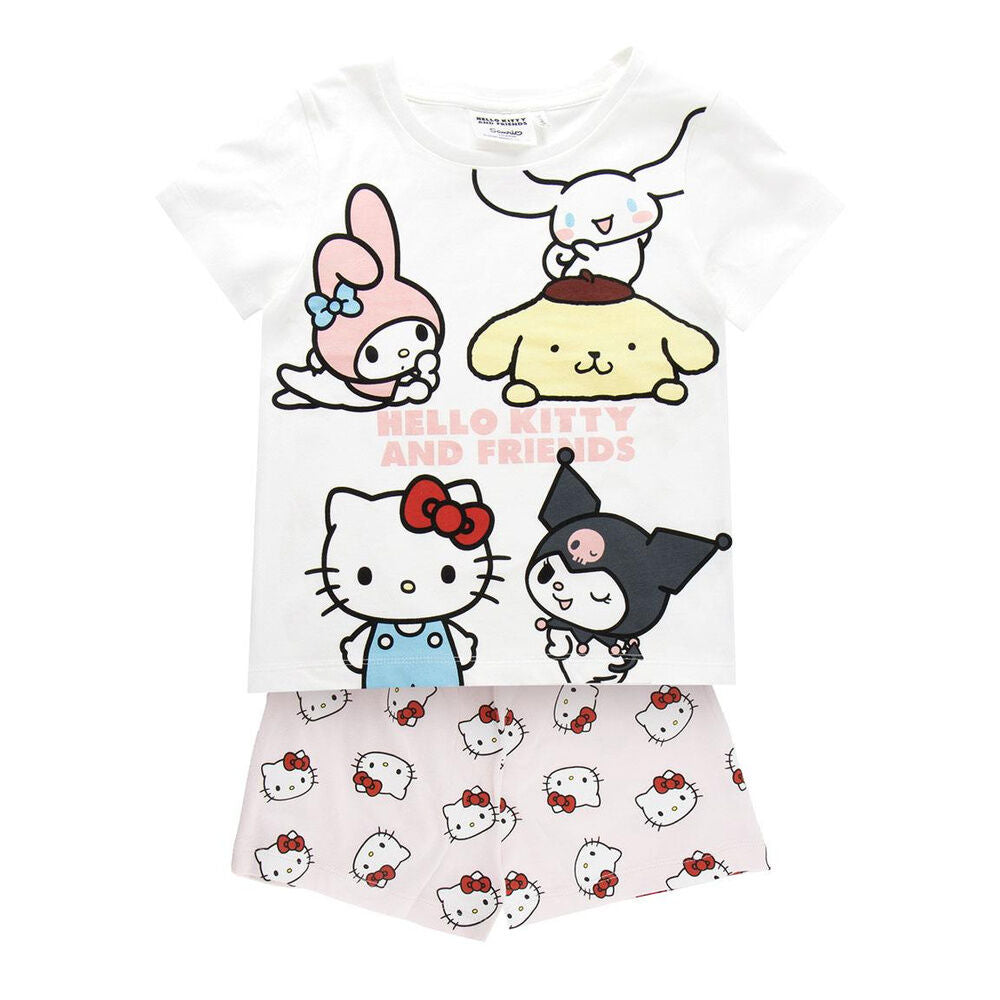 Pijama infantil Hello Kitty and Friends de dos piezas