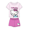 Conjunto infantil rosa de Hello Kitty con camiseta y pantalón corto