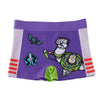 Bañador boxer infantil morado de Toy Story con Buzz Lightyear