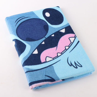 Toalla de baño Stitch Disney azul y rosa de 70 x 140 cm - 2