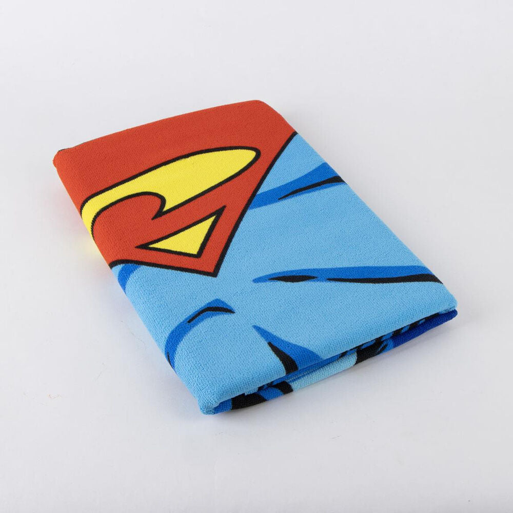 Toalla de microfibra Superman DC Comics con escudo y diseño de cómic - 2