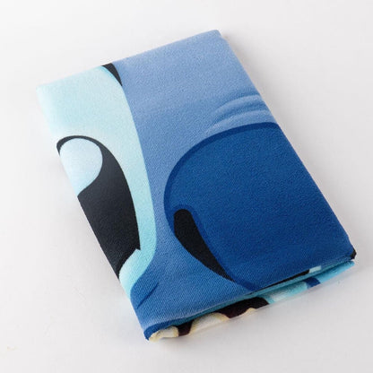 Toalla azul de microfibra con Stitch de Disney - 2