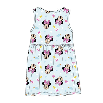 Vestido infantil azul claro de Minnie Disney con falda acampanada - 2