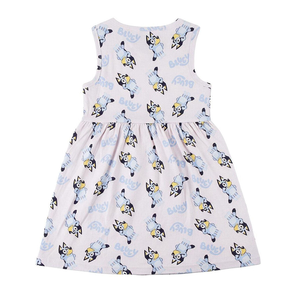 Vestido infantil Bluey de algodón con estampado integral - 2
