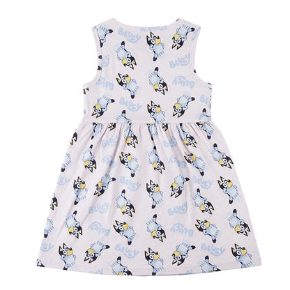 Vestido infantil Bluey de algodón con estampado integral - 2