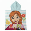 Poncho toalla de microfibra Frozen Disney con Anna y capucha