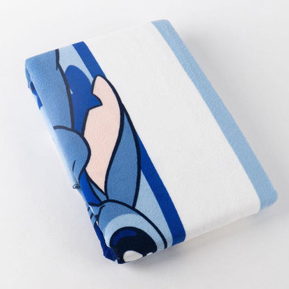 Toalla azul de microfibra con estampado de Stitch Disney - 2