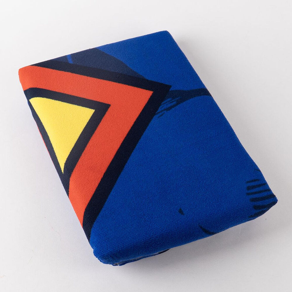 Toalla de microfibra azul de Superman DC Comics con su escudo - 2