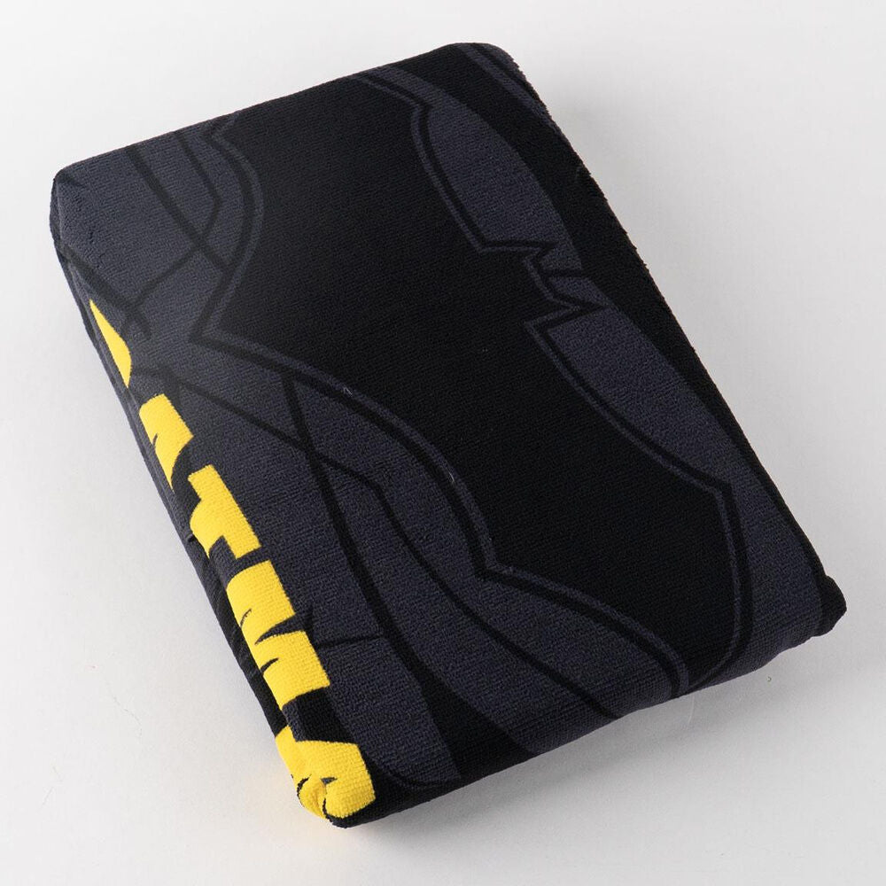 Toalla negra de Batman DC Comics con logo amarillo - 2