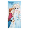 Toalla Frozen Disney de Anna y Elsa en tonos azules