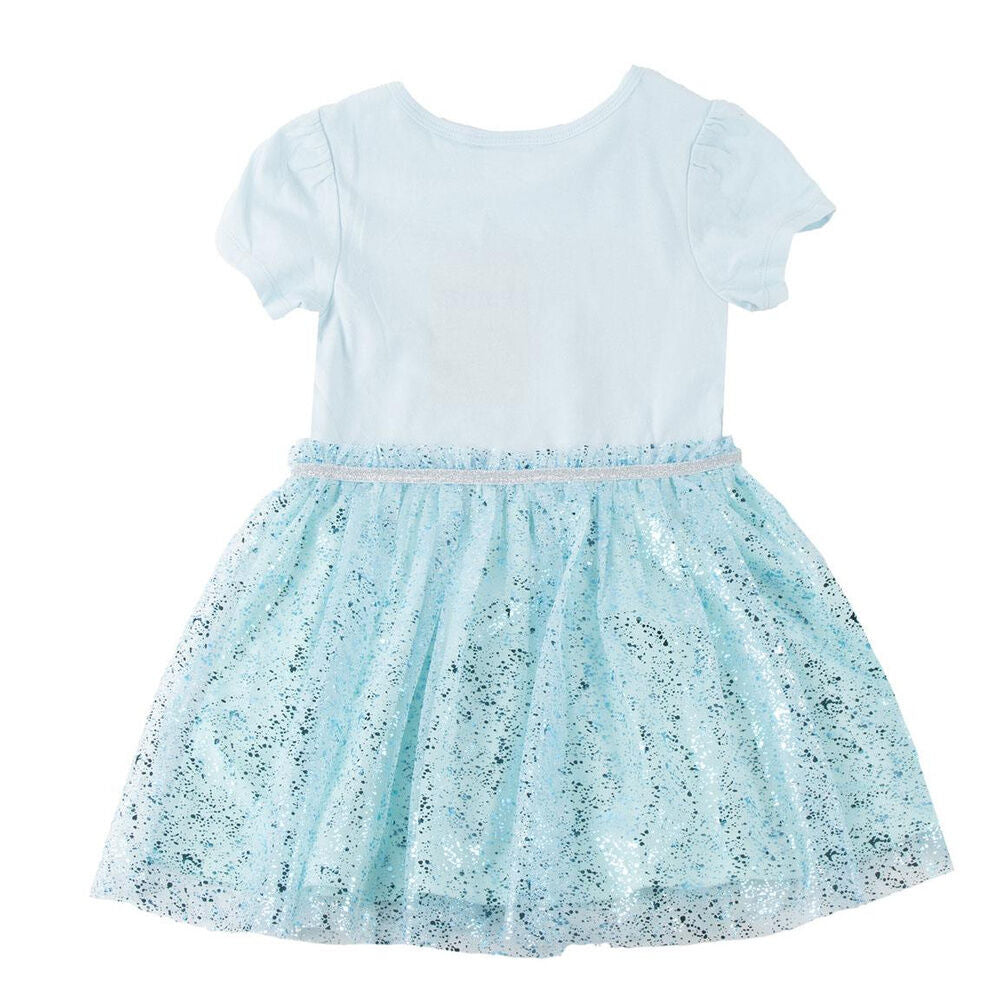 Vestido infantil azul claro de Disney Stitch con falda brillante - 2