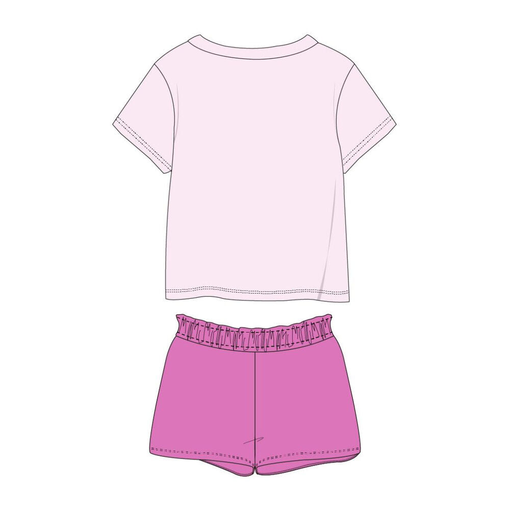 Conjunto infantil rosa de Hello Kitty con camiseta y pantalón corto - 2