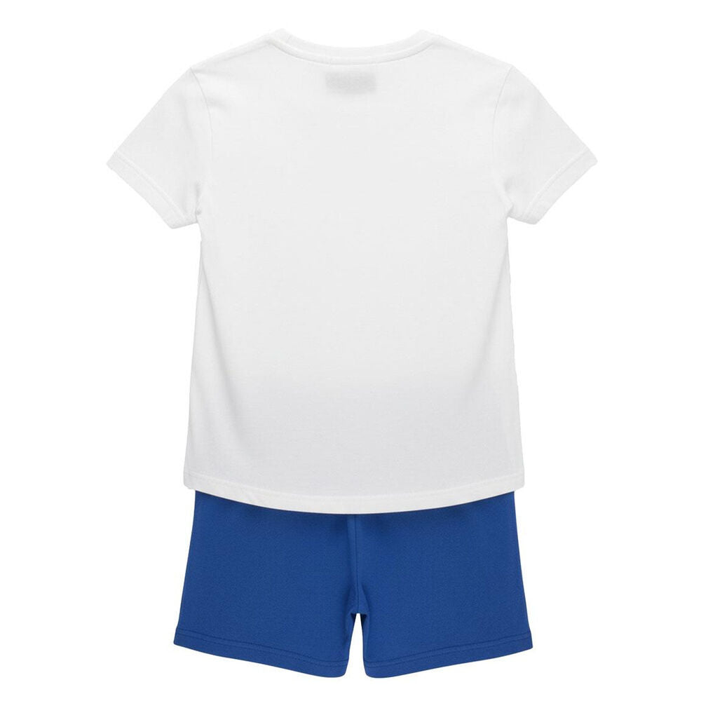 Pijama infantil Sonic blanco y azul de manga corta - 2