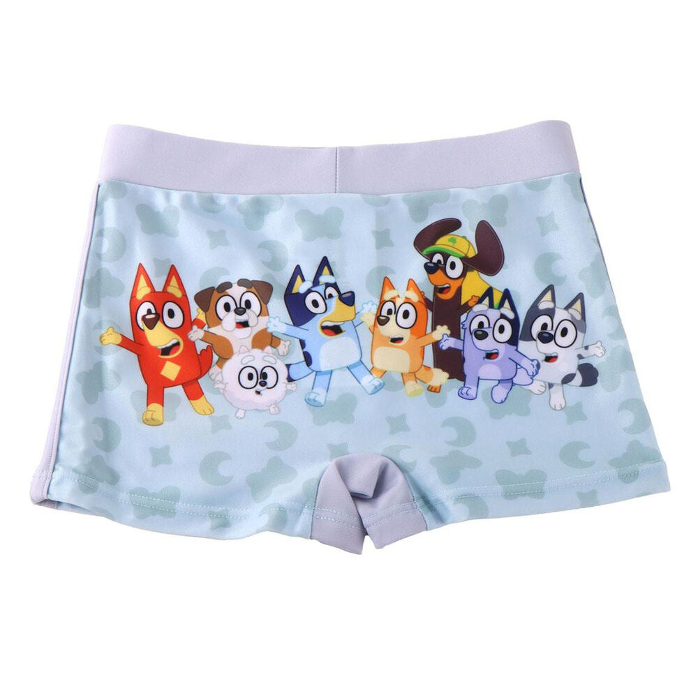 Bañador bóxer infantil Bluey azul claro con Bluey y Bingo - 2