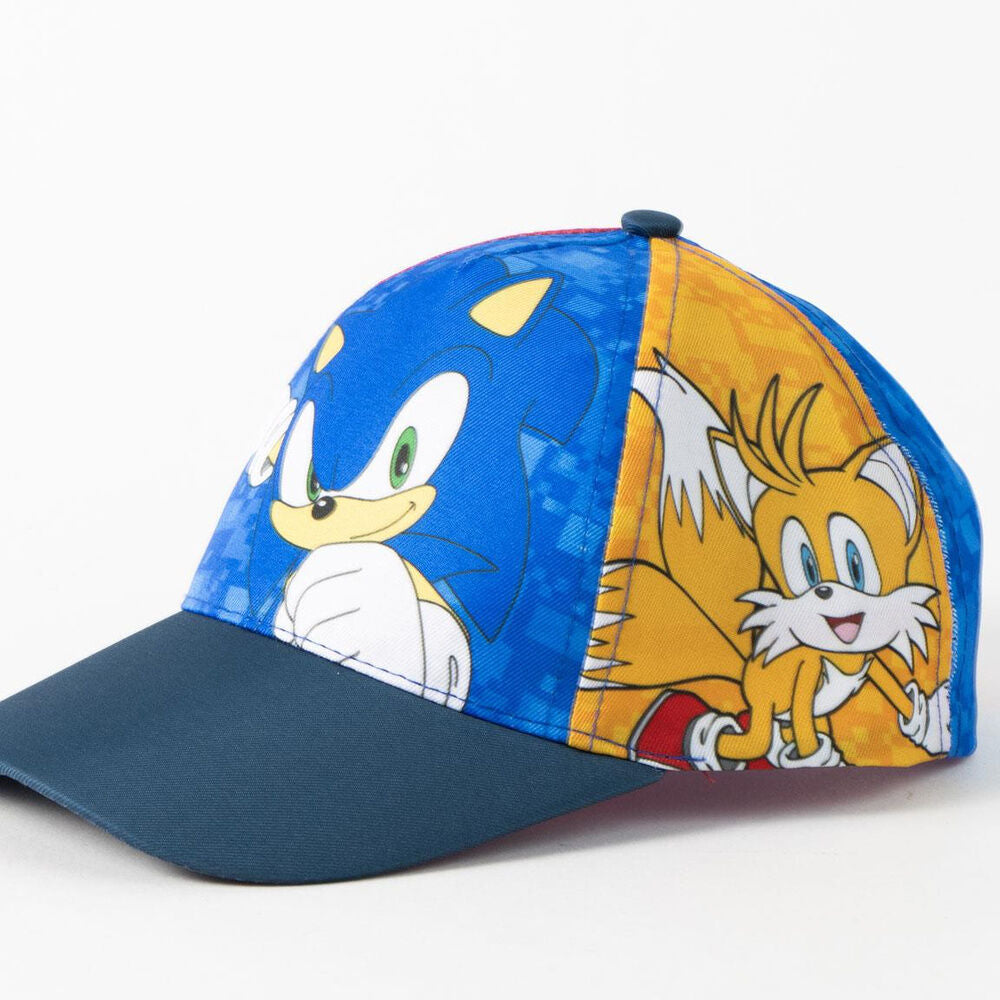 Gorra azul de Sonic the Hedgehog con Sonic y Knuckles - 3