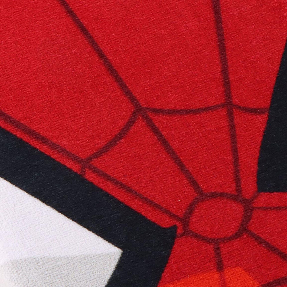 Toalla azul de algodón con máscara roja de Spider-Man y logotipo de Marvel - 3