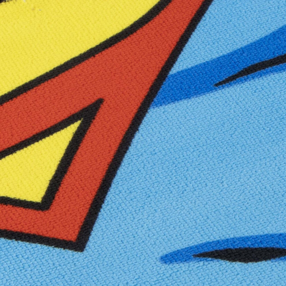 Toalla de microfibra Superman DC Comics con escudo y diseño de cómic - 3