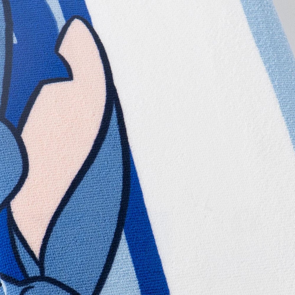Toalla azul de microfibra con estampado de Stitch Disney - 3