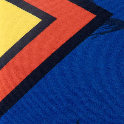 Toalla de microfibra azul de Superman DC Comics con su escudo - 3